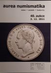 Aukční katalog numismatika Aurea 2010