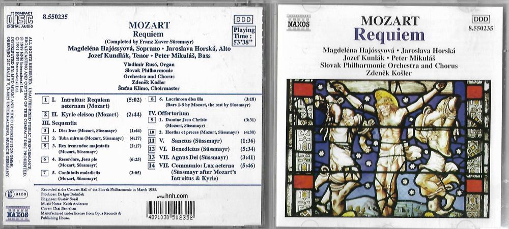 CD Mozart Requiem
