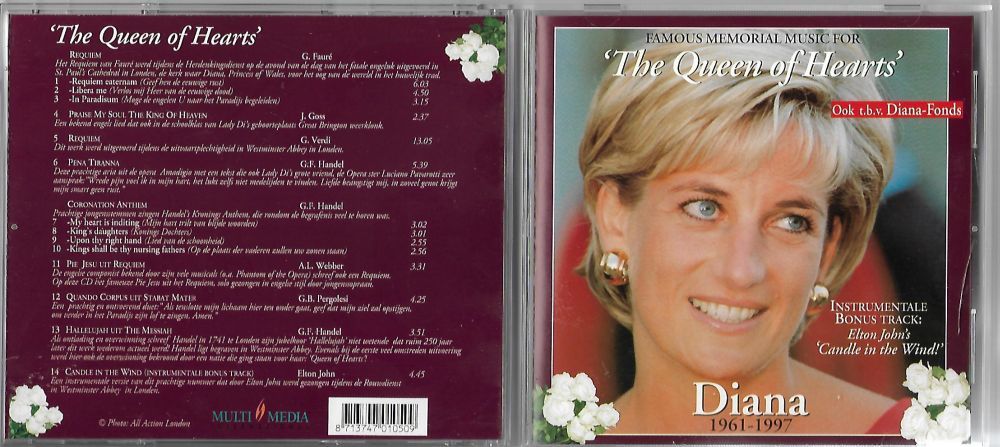 CD The Queen Of Hearts Diana 1961-1997