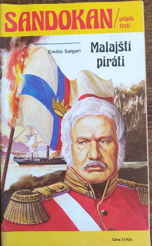 Emilio Salgari Sandokan Malajští piráti ilustrace Milan Fibiger