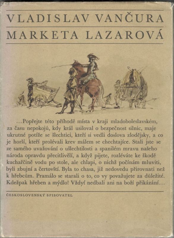 Vladislav Vančura Markéta Lazarová ilustrace Václav Sivko