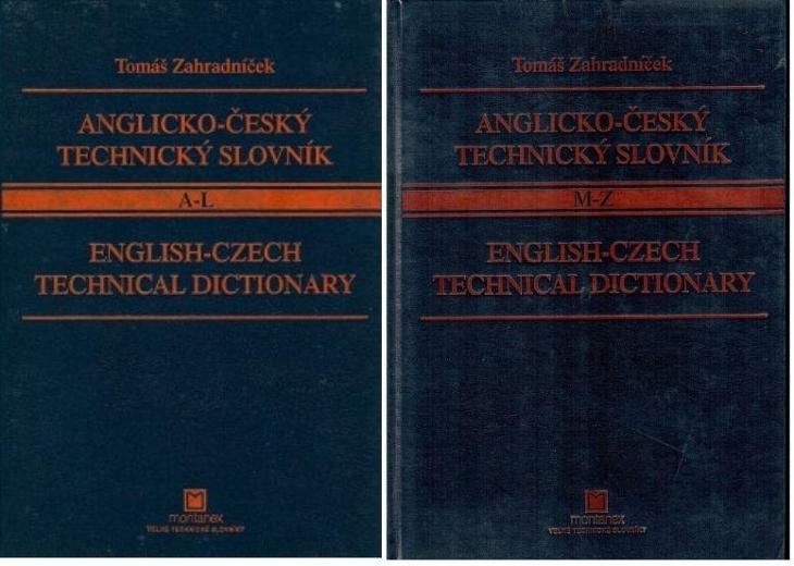 Tomáš Zahradníček Anglicko-český technický slovník A-L/M-Z