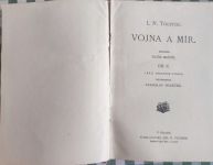 Lev Nikolajevič Tolstoj Vojna a mír díl.II 1923 Jos.R.Vilímek