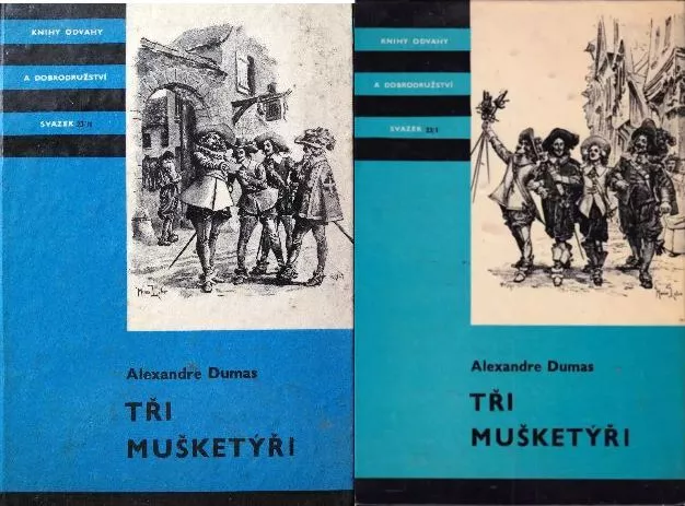 Alexandre Dumas Tři mušketýři 1+2díl KOD 23I+23II