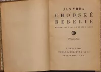 Jan Vrba Chodské rebelie I.díl