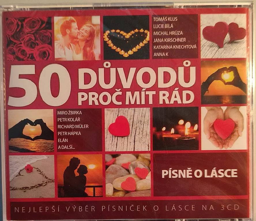 3CD 50 Důvodů Proč Mít Rád Písně O Lásce