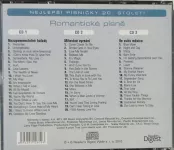 3CD Romantické písně-Nejlepší písničky 20. století
