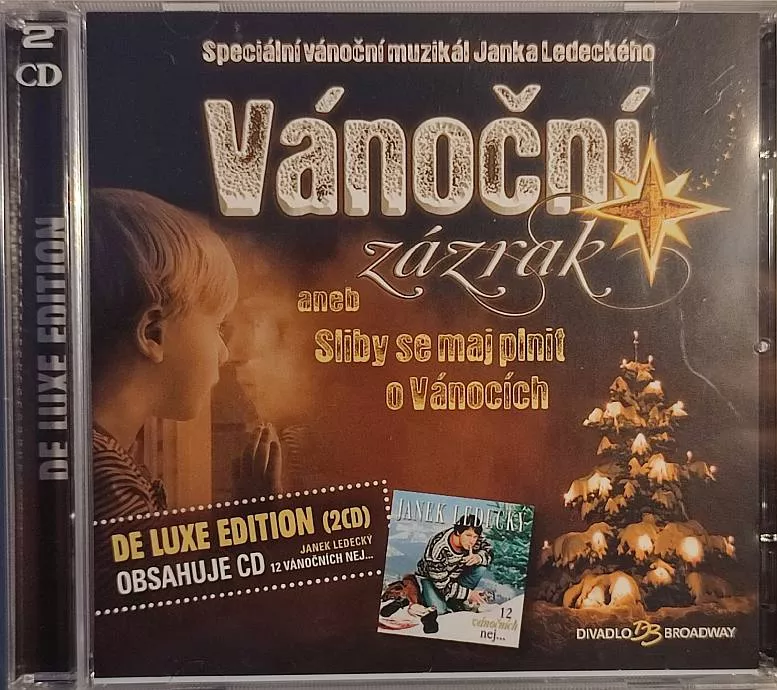 CDJanek Ledecký Vánoční zázrak +CD 12 vánočních nej de luxe edition
