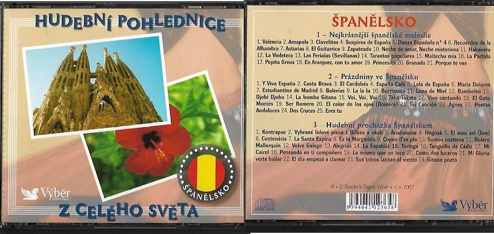3CD Hudební pohlednice z celého světa Španělsko Nové