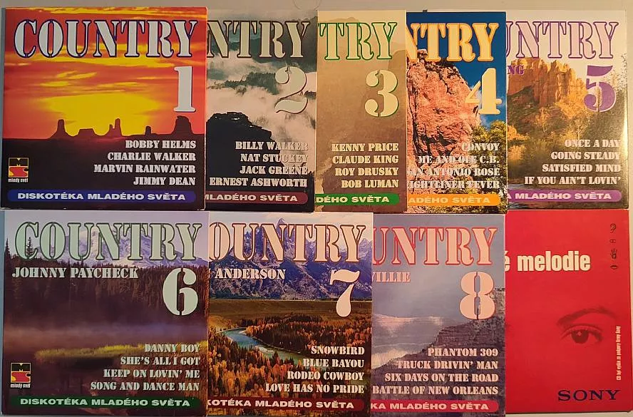 8CD Country+1CD Slavné filmové melodie