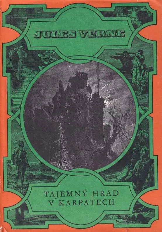 Jules Verne Tajemný hrad v Karpatech původní ilustrace L.Benetta.