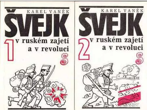 Karel Vaněk Švejk v ruském zajetí a v revoluci 1+2 díl. il.Josef Lada