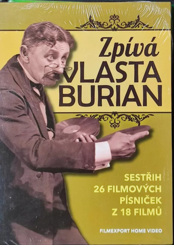 DVD Zpívá Vlasta Burian (sestřih 26 film.písniček z 18.filmů)
