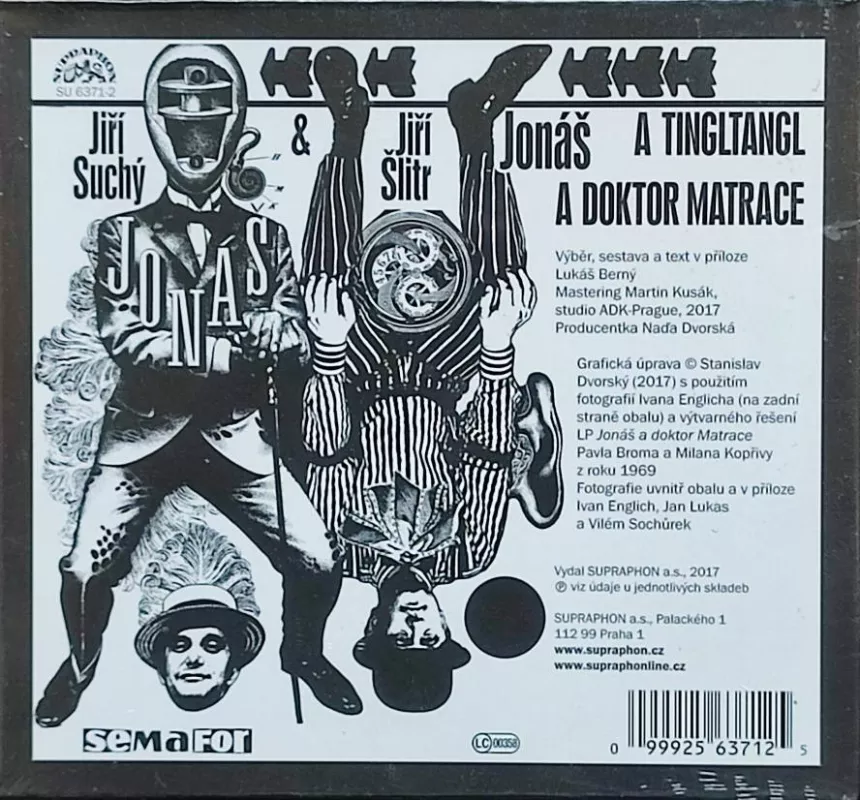 CD Jiří Suchý a Šlitr Jiří Jonáš a tingltangl/Doktor matrace