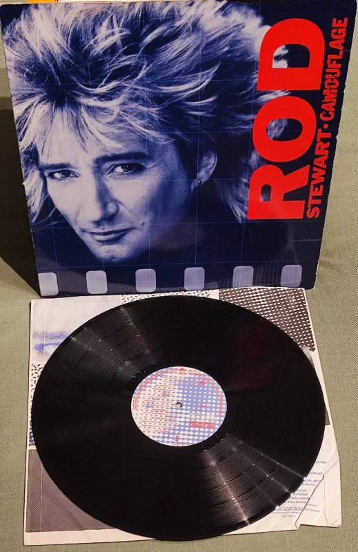 LP Rod Stewart Camouflage EX-/EX-