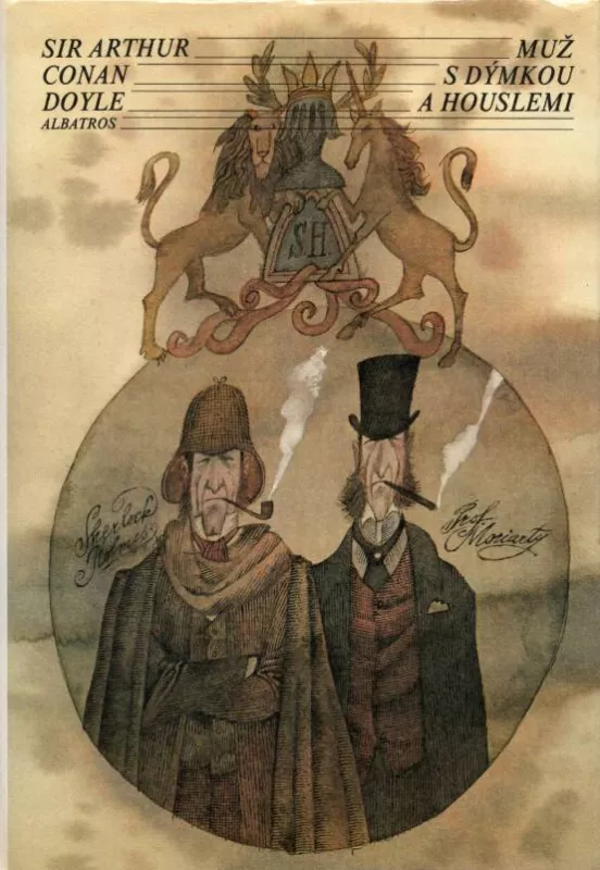 Arthur Conan Doyle Muž s dýmkou a houslemi ilustrace Adolf Born