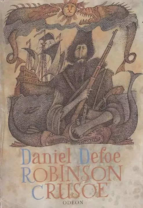 Daniel Defoe Robinson Crusoe ilustrace Adolf Born