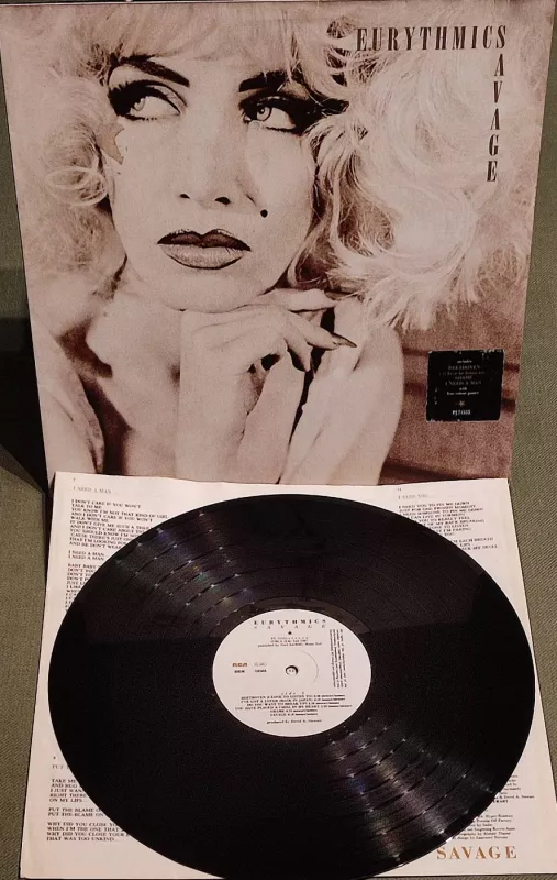 LP Eurythmics Savage EX-/EX-
