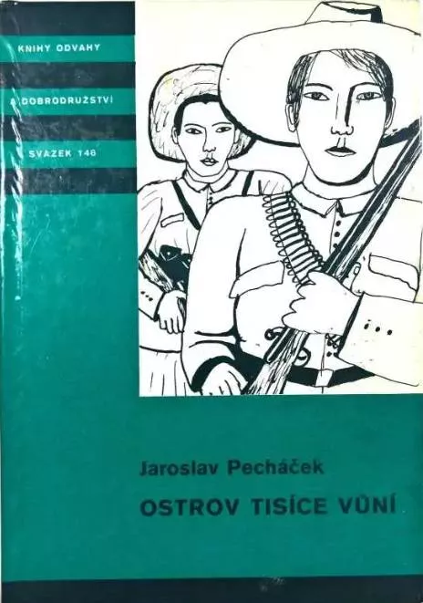 Jaroslav Pecháček Ostrov tisíce vůní iluśtrace Jindřich Kovařík KOD146