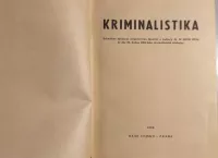 Kriminalistika, 1966.