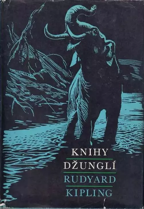 Rudyard Kipling Knihy džunglí ilustrace Zdeněk Burian.