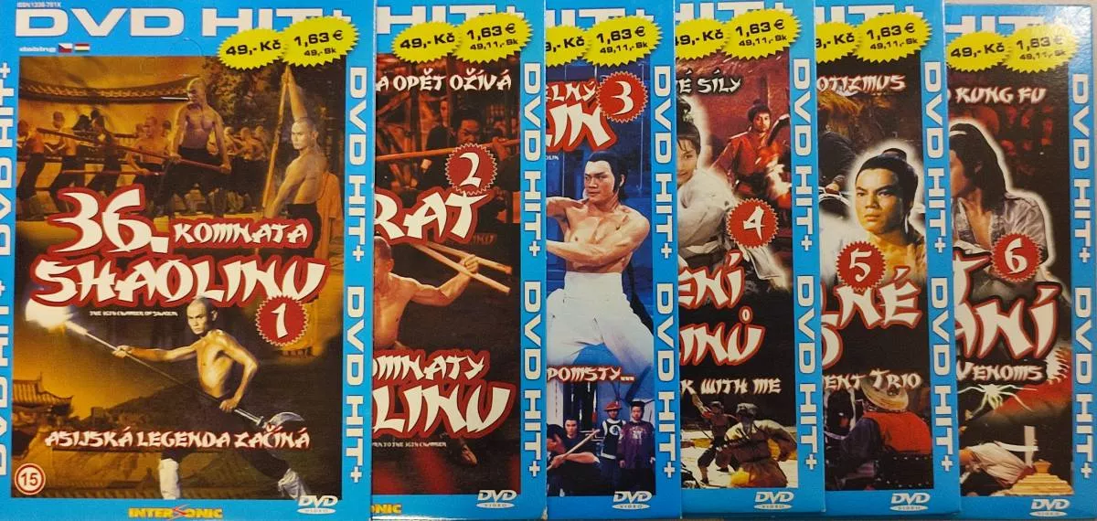 6DVD kolece Shaolin
