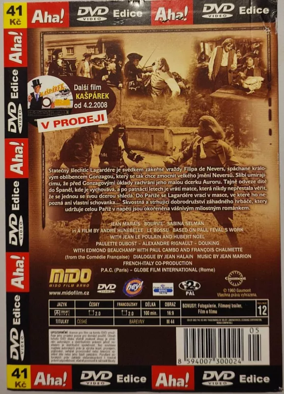 DVD Hrbáč Jean Marais