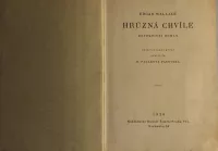 Edgar Wallace Hrůzná chvíle 1928