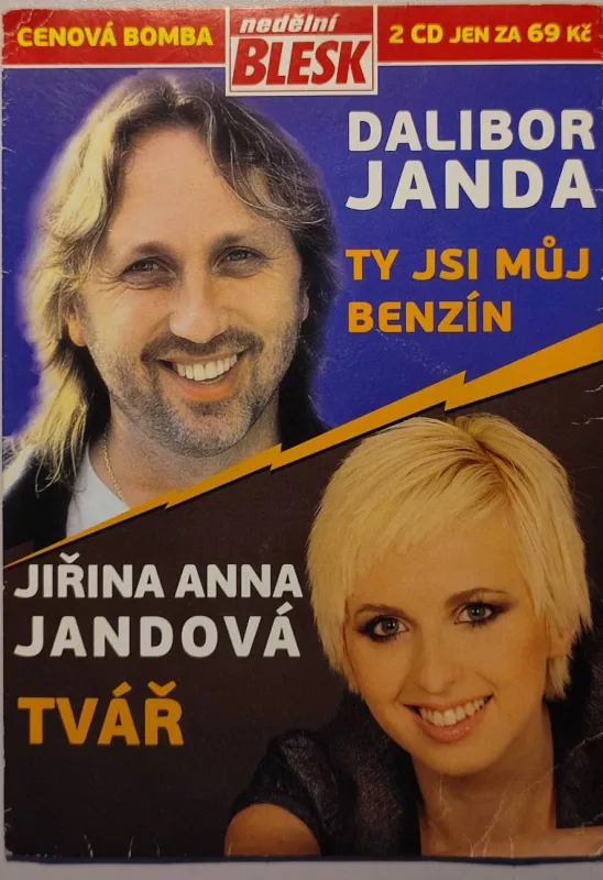 2CD DaliboJanda Ty jsi můj benzín/Jiřina Anna Jandvá Tvář