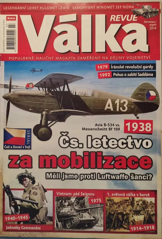 VÁLKA revue červenec/srpen 2014 čs.letectvo za mobilizace