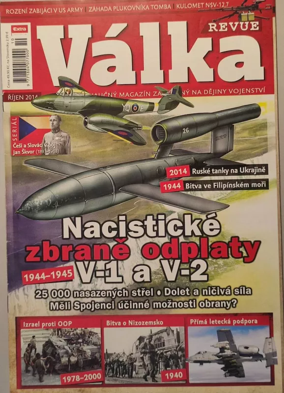 VÁLKA revue říjen 2014 nacistické zbraně odplaty V-1 a V-2