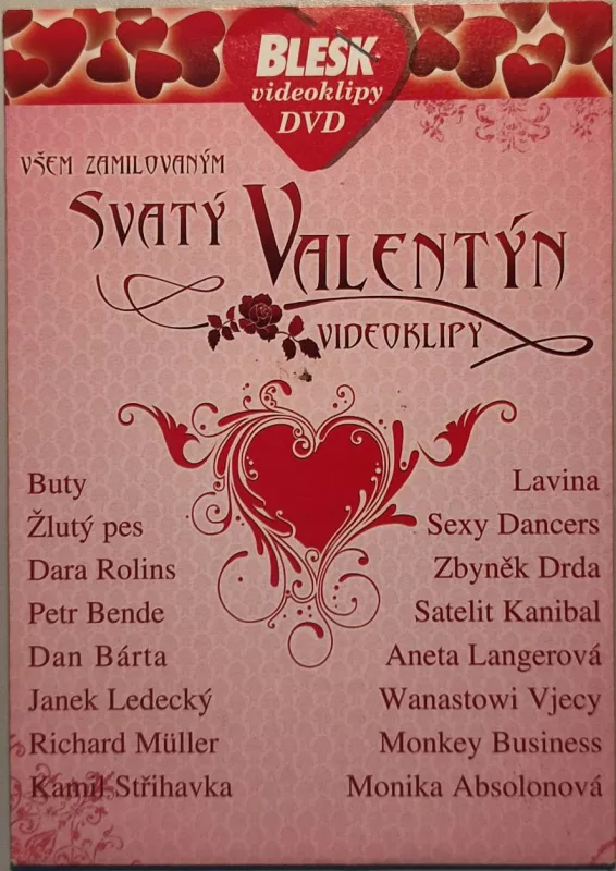 DVD Svatý Valentýn-Videoklipy