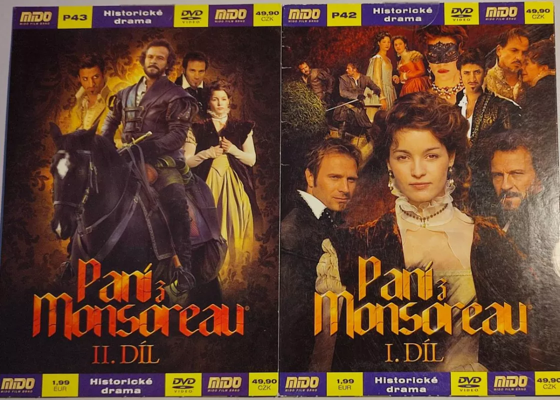2DVD Paní z Monsoreau I.+II.díl