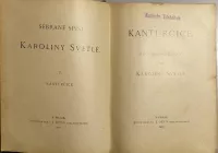 Světlá, Karolina: Kantůrčice 1990/Zvonečková královna 1989