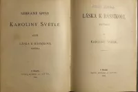 Světlá, Karolina: Láska k básníkovi 1903