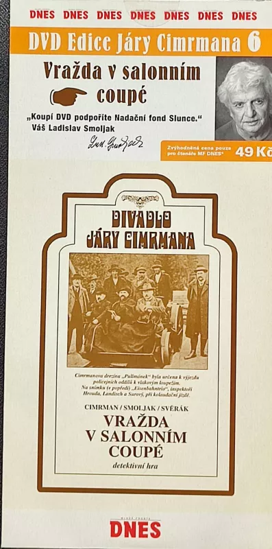 DVD Divadlo Járy Cimrmana: Vražda v saloním coupe.