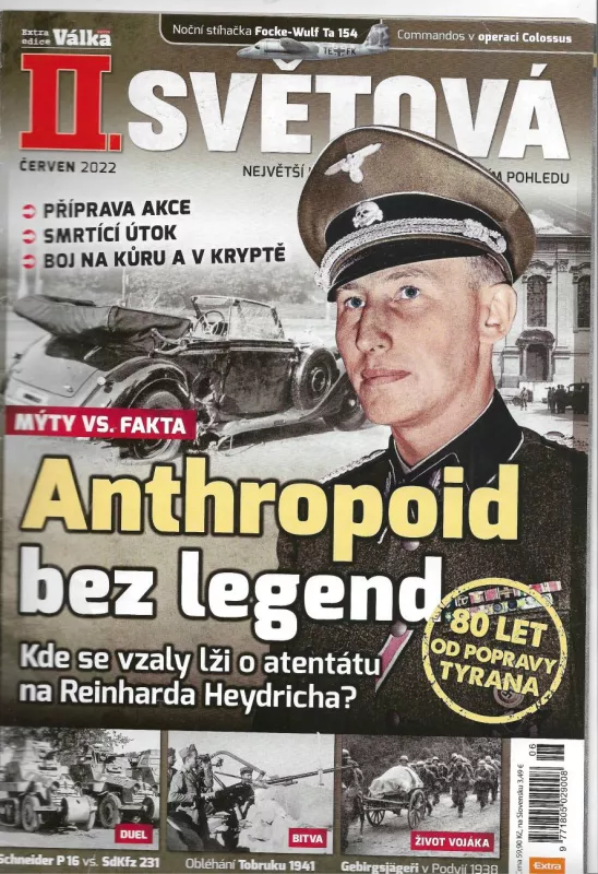 II.Světová válka červen 2022 Antropoid bez legend