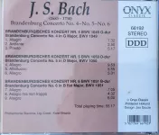 CD BACH- Branderburg concerto no.4- no-5 no-6