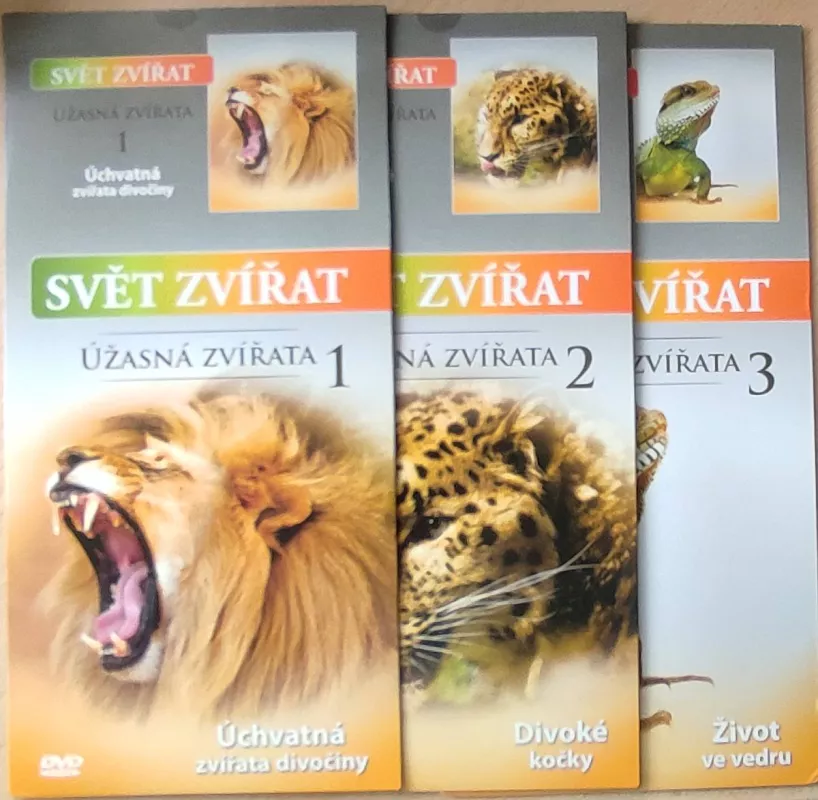 3DVD Svět zvířat-úžasná zvířata 1+2+3 díl