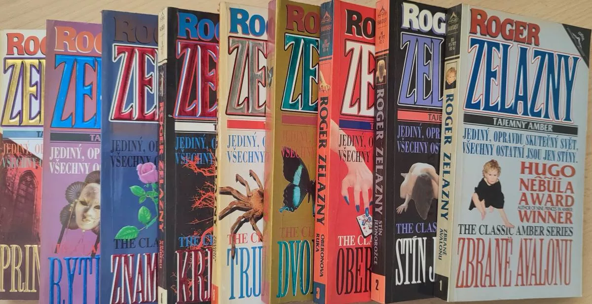 9X Roger Zelazny Tajemný Amber 1-9 díl.